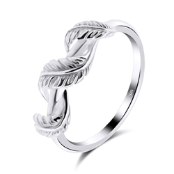 Silver Leaf Ring NSR-743